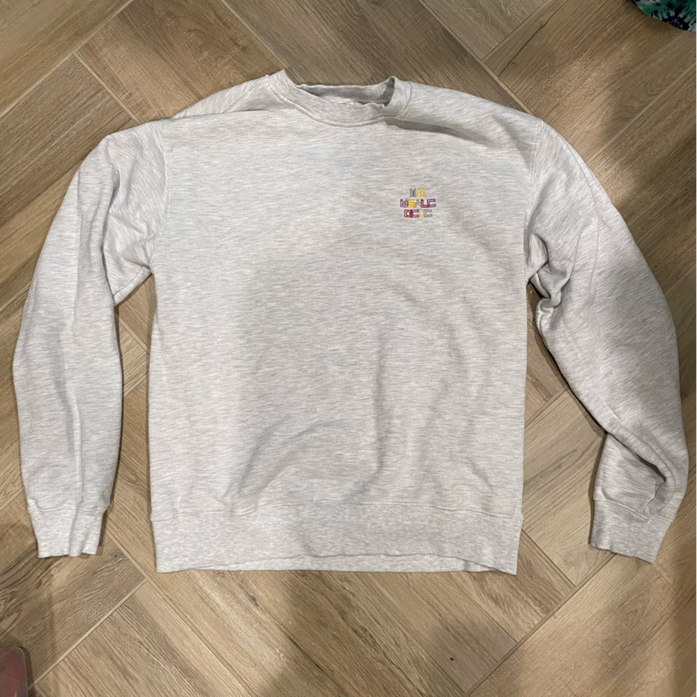 Official BTS McDonalds collab XL Gray collectible Sweatshirt Jungkook Jin Jimin
